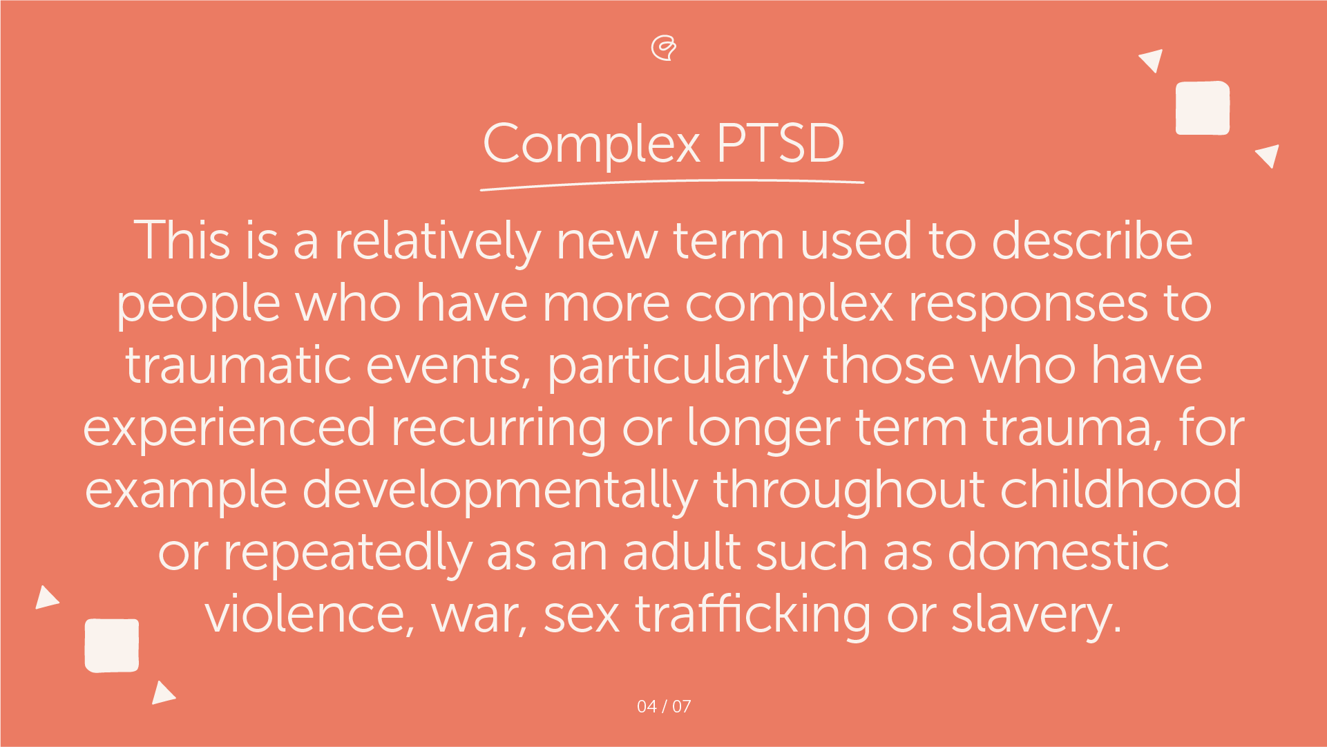 PTSD and Complex PTSD