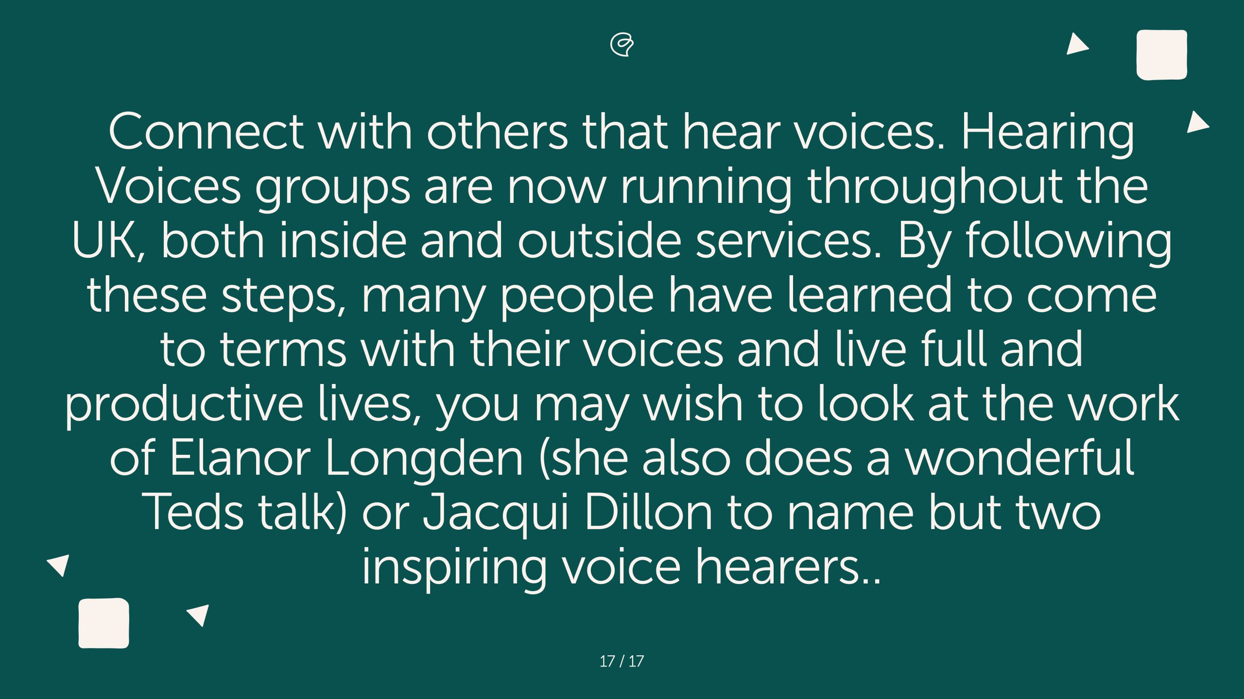 Hearing voices